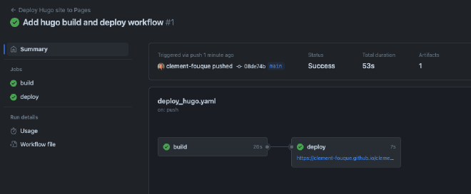 Follow up deployment of GitHub pages workflow